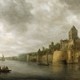 Jan van Goyen – die dit gezicht op de Waal en Valkhofburcht in 1641 schilderde - inspireerde veel schilders met zijn  sfeervolle beelden van de brede rivier waaraan de middeleeuwse burcht monumentaal oprijst. © via Collectie Gelderland, Museum het Valkhof