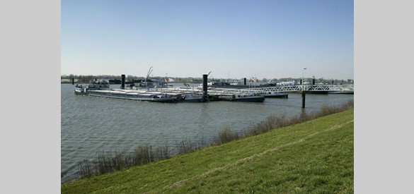 Overzicht van de overnachtingshaven van IJzendoorn.