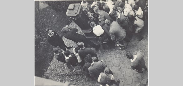 Gymnasium Doetinchem de doop van de geslaagden in 1933
