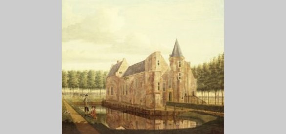 Kasteel Kernhem voordat het classicistische huis in 1803 werd gebouwd. I Ouwater 1784 Museum Arnhem