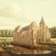 Kasteel Kernhem voordat het classicistische huis in 1803 werd gebouwd. I Ouwater 1784 Museum Arnhem © Museum Arnhem