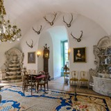 Een kamer op Rosendael waarin de gasten werden vermaakt en feestelijk werden ontvangen. © Geldersch Landschap & Kasteelen