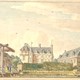 Het huis Ampsen bij Lochem getekend door Jan de Beijer tussen 1741 en 1749. © Jan de Beijer, RKD - Nederland Instituut voor Kunstgeschiedenis, PD