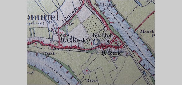Topografische kaart Maasbommel