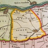 Kaart van het graafschap Buren, Atlas Maior 1665 © Wikimedia Commons, PDM