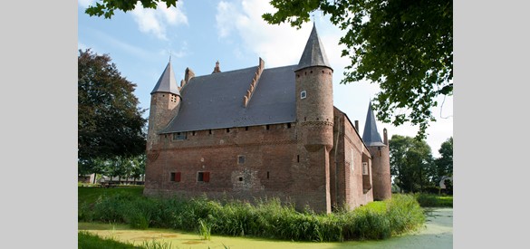 De noordkant van kasteel Hernen