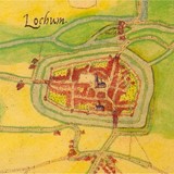 Kaart van Lochem door Jacob van Deventer