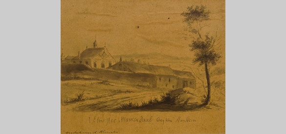Klooster Mariëndaal bij Renkum, ca. 1720-1730 (Alexander Ver Huell naar Andries Schoemaker, 1842-1897)