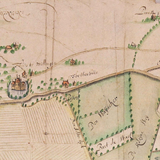 Huis te Millingen (1638), uitsnede van een kaart van Isaac van Geelkercken.