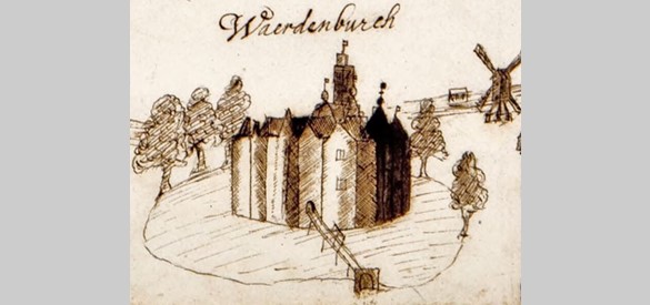 Uitsnede van de kaart: Waerdenburch