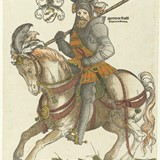 Maarten van Rossum te paard, getekend vóór 1542 © PD