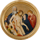 La Grande Pietà ronde, Johan Maelwael. (Nijmegen, c. 1370 – Dijon, 1415), c. 1400, Musée du Louvre. © 