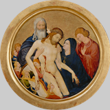 La Grande Pietà ronde, Johan Maelwael. (Nijmegen, c. 1370 – Dijon, 1415), c. 1400, Musée du Louvre.