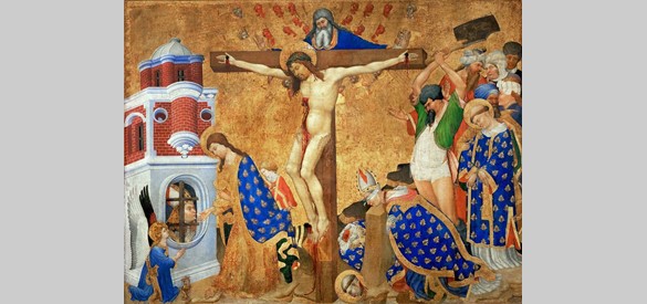 Het martelaarschap van Saint-Denis, een altaarstuk dat wordt toegeschreven aan Johan Maelwael.
