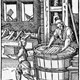 Papierschepper, houtsnede uit de zestiende eeuw © PD