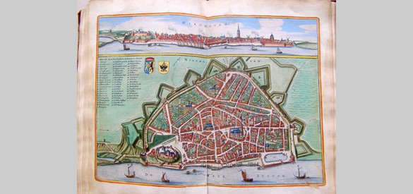 Plattegrond van Nijmegen door Nicolaas van Geelkercken, 1653