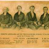 De eerste leraren van de Theologische School te Kampen, 1854 © Gemeentearchief Kampen, PD