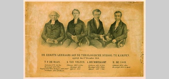 De eerste leraren van de Theologische School te Kampen, 1854