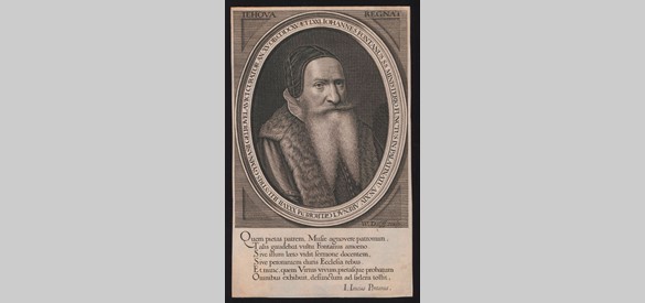 Portret van Johannes Fontanus (1564-1615), predikant in de Palts en te Arnhem