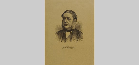 Portret van W.H. Dullert: Advocaat en raadslid te Arnhem en bijna 32 jaar Lid 2e Kamer, waarvan 12 jaar als Kamervoorzitter