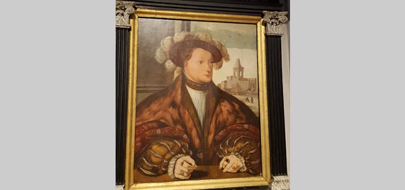 Portret Karel van Gelre in Erfgoedcentrum Rozet