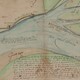 Uitsnede van kaart uit 1631 van de omgeving van de Ronduit in Bemmel. Naast de redoute ligt een gevaarlijke schaardijk. © Nico van Geelkercken, 1631, Bron: Gelders Archief, PD