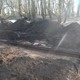 De in proefsleuf 4 aangetroffen rail van de smalspoorlijn © RAAP bv