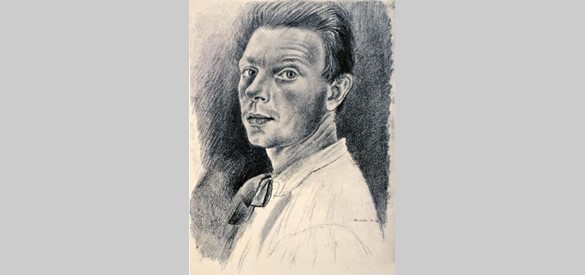 Zelfportret Henk Henriët 1942
