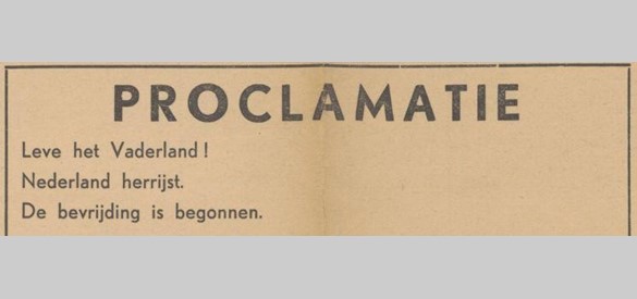 De Gelderlander, 22 september 1944, via Delpher