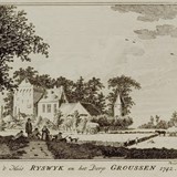 't Huis Rijswijk en het Dorp Groussen. 1742/1774 © Gelders Archief PD