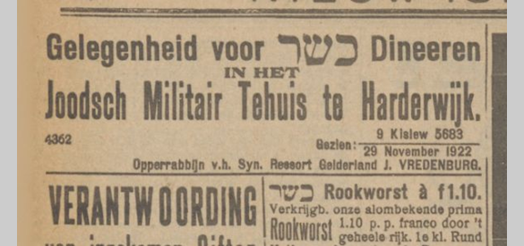 Nieuw Israëlitisch Weekblad, november 1922