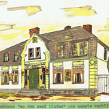 Tekening van Gasthaus uit het plakboek van Johan Hartgers © A. Hartgers, CC-BY-NC-SA