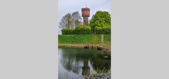 De oude watertoren van Zaltbommel (1905), thans in gebruik als woning.