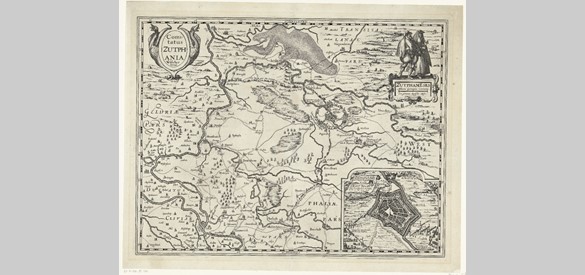 Kaart van graafschap Zutphen, 1627, Pieter van der Keere