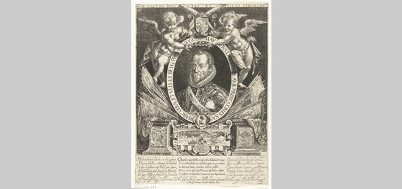 Portret van prins Maurits, gemaakt door Cornelis Dircksz. Boissens (circa 1620 1625).
