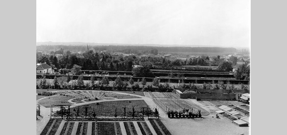 Uitzicht op het arboretum 1902-1903