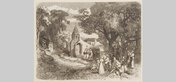 Klooster Monnikenhuizen bij Arnhem, L. Falk, 1800-1900