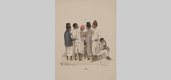 Zou Anna voor vertrek hebben staan praten met enkele mannen op de plantage, net zoals op deze afbeelding, 100 jaar later?