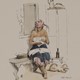 Anna werkte waarschijnlijk in de huishouding, net als de vrouw die een eeuw later als  ‘Plantaadje Huismeid’ door Th. Bray wordt getekend. © Gelders Archief, collectie Ver Huell - CC-BY 3.0
