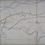 Kaart met de weteringen in Maas en Waal uit 1818 ©  Gelders Archief, CC-BY2.0