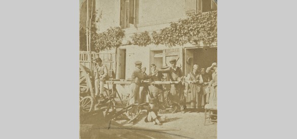 Verkoop van tabak op straat, Fraget & Viret, 1850-1880