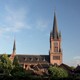 De Ewaldenkerk in het landschap. © Hans Barten