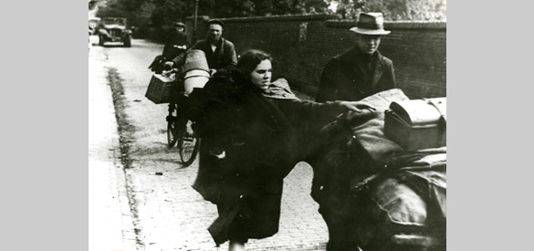 Arnhemmers op de vlucht, de Klingelbeekseweg te Arnhem