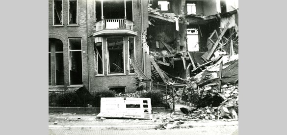 Het huis van de familie Duyts, Hoflaan 30, Arnhem. Het werd getroffen bij het geallieerde bombardement op 17 september 1944, om ongeveer 12.00 uur