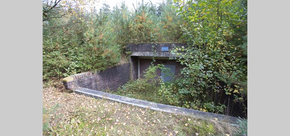 Het laatste restant van de kazerne in gebruik als vleermuisbunker.