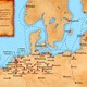 Hanzesteden en handelroutes © Doc Brown, Wikimedia