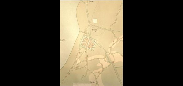 Plattegrond Elburg door Jacob van Deventer