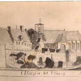 Klooster van Elburg door C.Pronk in 1732