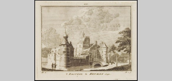 Kasteel Heumen door Cornelis Pronk 1741.