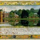 Tegeltableau dat F.J.W. baron van Pallandt als dank kreeg na de tentoonstelling in de rozentuin. Rozenburg, Den Haag, 1904. © Geldersch Landschap & Kasteelen, Arnhem.
